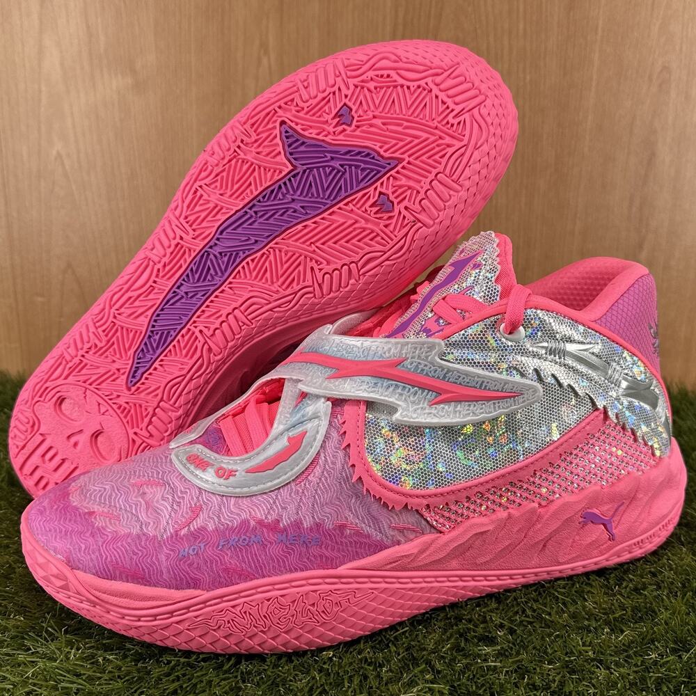 Puma MB.05 World Tour (Sun Struck-Pure Magenta) Basketball 312129-01 Mens Sz 13
